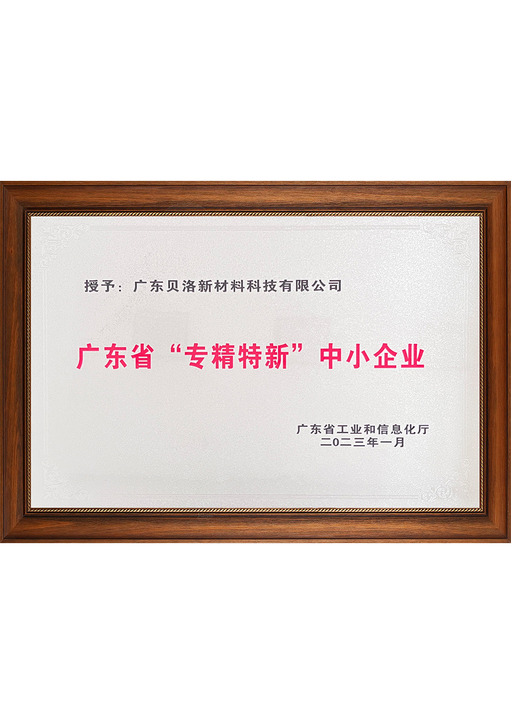 廣東省“專精特新”中小企業202301